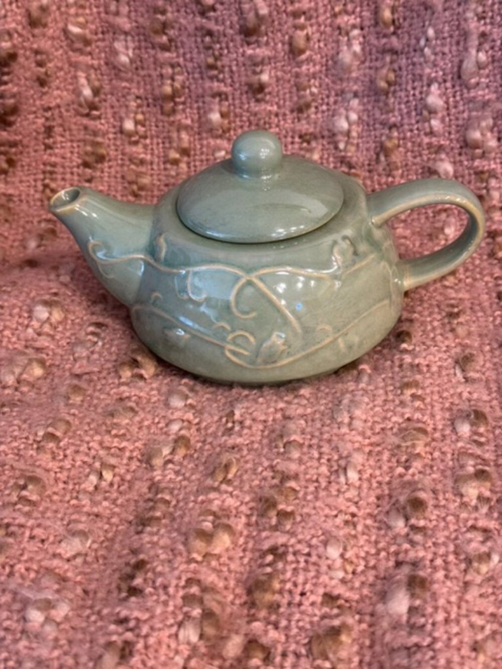 Sage Green Ceramic Individual Teapot by Pier 1 Imports